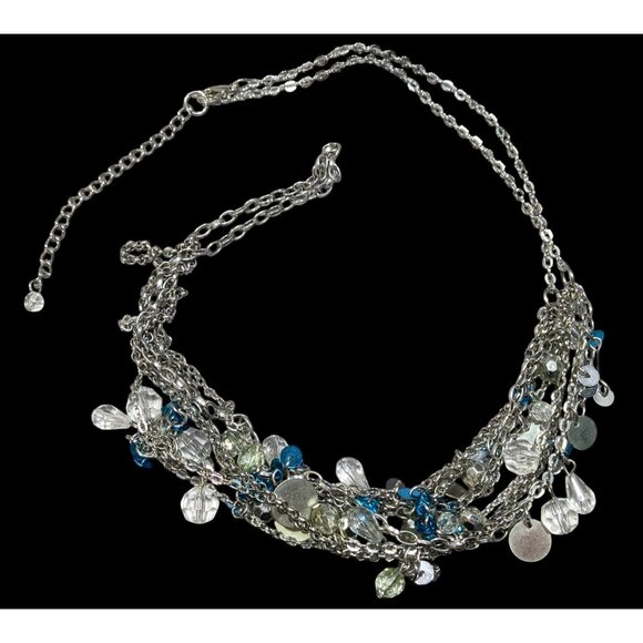 Mermaidcore Glam Layered Chain Necklace With Charm Layer - Picture 1 of 4